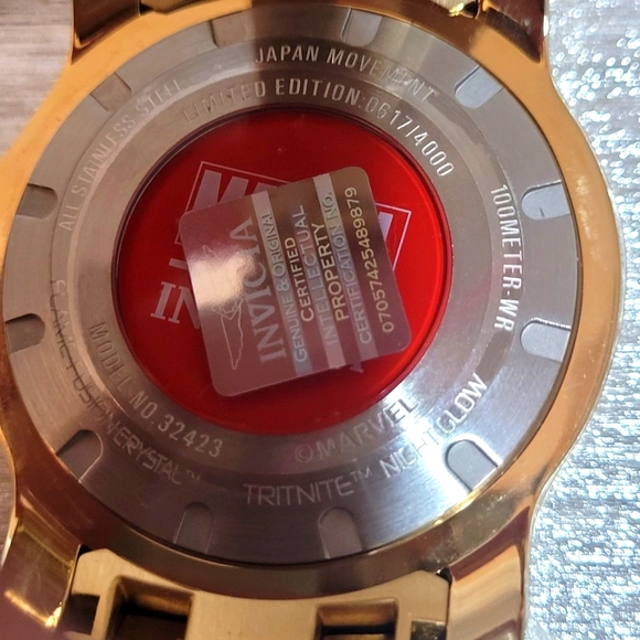 Limited Edition Marvel Ironman Invicta Watch 48mm - Picture 12 of 16